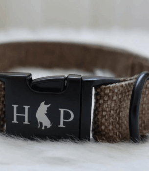 Recycled Fabric Adjustable Dog Collar