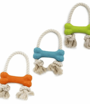 Eco-Friendly Rice Bone Dog Toy
