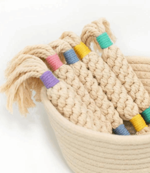 Macrame Candy Rope Dog Toy