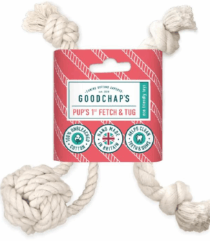 Handmade Natural Cotton Dog Toy Duo