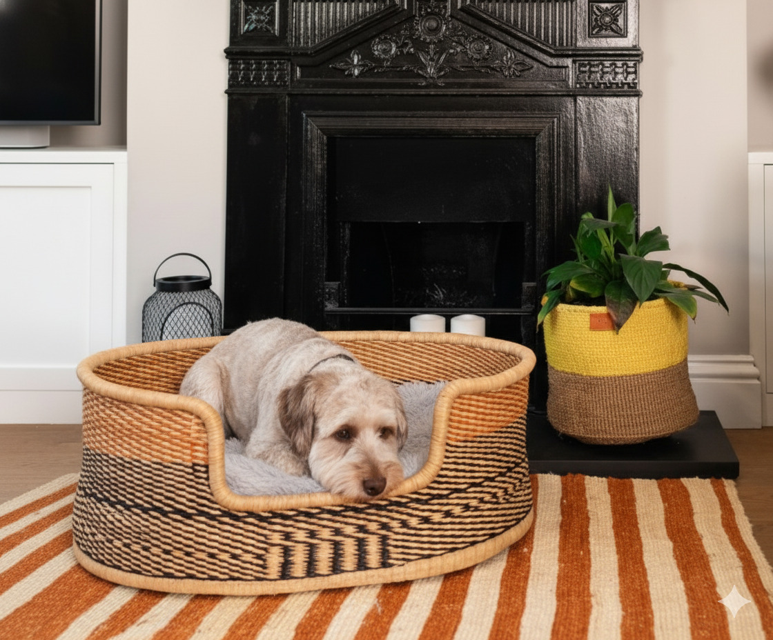Handwoven Eco Dog Bed - Image 2