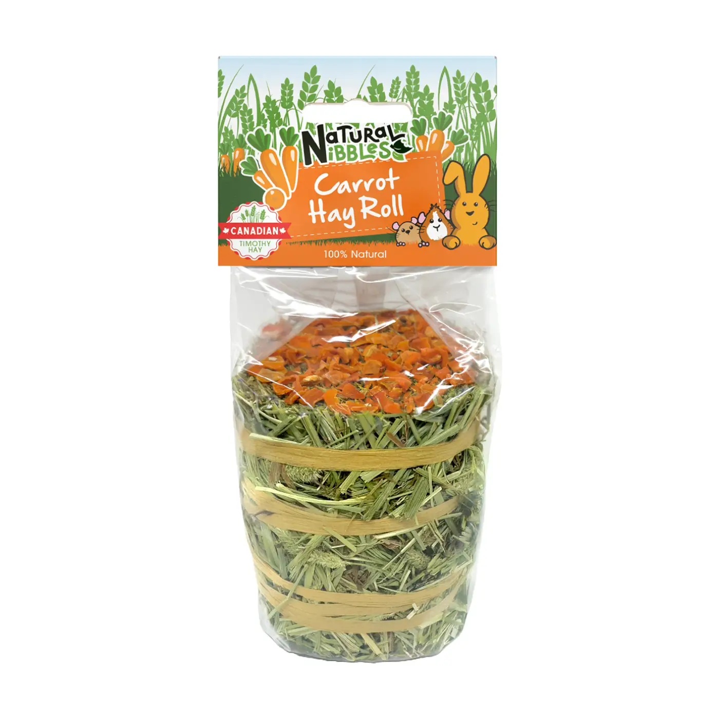 Premium Timothy Hay Carrot Roll