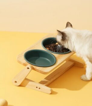 Adjustable Ceramic Pet Feeder