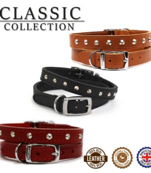 Classic Leather Dog Collar